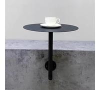 QHLMLL Tavolo da Bar Rotondo da Pub, Tavolo da Pranzo in Metallo Nero, tavolino Rotondo Piccolo, tavolino da caffè a L da Parete/Tavolo per tè al Latte/Tavolo da Bar/Tavolo da d