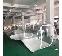 QHLMLL Tenda a Bolle Gonfiabile a Tunnel Singolo per Esterni, in PVC Trasparente, Antipioggia e Antivento, per Campeggio, Resort, Hotel, Campeggio, Privacy Gratuita, 5 m