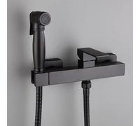 QHLMLL Toilet Shower Spray Mixer Set Black Multifunction Wall Mounted Bidet Attachment Faucet Sprayer Kit for Toilet Hand Held Sprayer Toilet Attachment,Shower Hose (Shower Hos