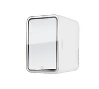 QHMCD-VRJXJD Mini frigorifero di bellezza da 8 litri Prodotti per la cura della pelle Maschera per il viso Frigorifero refrigerato Dormitorio Car Home Gift Piccolo frigorifero,White