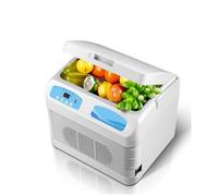 QHMCD-VRJXJD Piccolo frigorifero per auto sia per uso domestico che per auto, frigorifero doppio uso caldo e freddo da 12 litri, -10 ℃ ~ 65 ℃ può essere controllato a piacimento,For-insulin