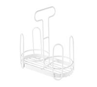 QHMMDCN Portabicchiere Di Carta Paper Cup Holder, Rack Iron Art Dispenser,Multifunctional Coffee And Milk Tea Storage(White)