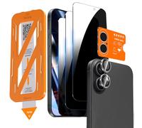 QHOHQ 3 Pezzi Pellicola Privacy per iPhone 17 + 1 Set Protezione Fotocamera, 25°Anti-Spy Vetro Temperato, [12 Piedi Antiurto di Grado Militare], Auto-Install 1s, Cover Compatibile