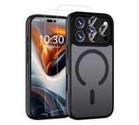 QHOHQ Cover Opaca per 17 Pro con 2 Pezzi Vetro Temperato [Antiurto Grado