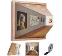 QhomeQ Lighting Painting Decor, 3D Naked Eye Visual Night Light, Optical Illusion Wall Art Ambient Lighting, USB Powered LED Light for Wall Art, Picture Frame Night Light,Gallery