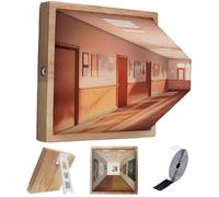QhomeQ Lighting Painting Decor, 3D Naked Eye Visual Night Light, Optical Illusion Wall Art Ambient Lighting, USB Powered LED Light for Wall Art, Picture Frame Night Light,Classroom