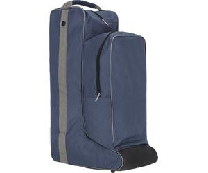 QHP Borsa Combi per Stivali da Equitazione e Casco - Navy/Grigio