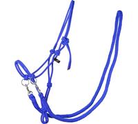 QHP Cavezza in Corda con Redini, Blu Cobalto - Shetty