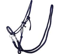 QHP Cavezza in Corda con Redini, Navy - Shetty