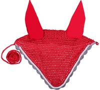 QHP Cuffietta Antimosche Color, Rosso Chiaro - Shetty