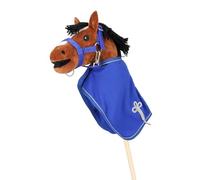 QHP Coperta in Pile per Hobby Horse - Blu cobalto