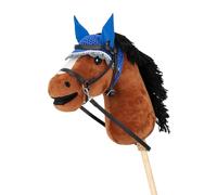 QHP Cuffietta Antimosche per Hobby horse - Blu cobalto