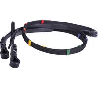 QHP Redini con Tacche Colorate, Nero - Pony