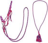 QHP Set Cavezza in Corda Liberty, Fucsia - Pony