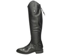 QHP Stivali da equitazione da donna Birgit in pelle/sintetico larghezza polpaccio, Nero , 40 EU Larga