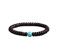 QHQQXN CCXXYGWJ Autentico Daraqan Agarwood Bracciale Antico Abaco Bracciale con Perline Buddista Perline di Preghiera Perline Piatte di qualità per lavello