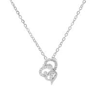 QHQQXN HHRLCH Collana Abbraccio in Argento Sterling 925 per Uomo e Donna, Collana Abbraccio Cane, Abbraccio Madre Figlio, Ciondolo Ali d'Angelo Abbraccio, Collana Baci abbracci a Due Mani,