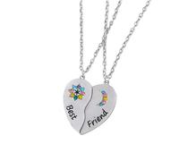 QHQQXN HHRLCH Collana con Pezzo Puzzle in Argento Sterling 925 per Donne e Uomini, Collana con Ciondolo Stella Sole Luna Nuvola Ciondolo Puzzle 2/3/4/5 Pezzi, Collana Puzzle Millennium, Collana Puzzle