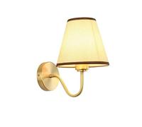 QHQQXN Lampadario in Stile Giapponese E27 Applique da Parete in Stoffa Ferro Lampada da Notte a Parete di Lusso in Oro Chiaro di Fascia Alta Adatta per Sala da tè, Camera da Letto, corridoi