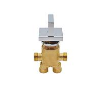 QHQQXN Miscelatore per Vasca da Bagno con Doccia con inversione, Bocca a Cascata Divisa in Pezzi, valvola di Controllo in Ottone per Acqua Calda e Fredda, Rubinetto per Bagno Elegante, Resistente ed