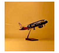 QHQQXN per Air B787 Riyadh Modello di Aereo di Grandi Dimensioni con Luce LED (Controllo Touch o Audio) per Decorazioni e Display Kit di Gioco per Hobby (Stile con luce2)