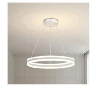 QHQQXN Ring LED Chandelier Dimmable Compatible with Tables Dining Living Room Bedroom Kitchen Island Pendant Lamp Indoor Lighting Fixture,LED Ceiling Lamp LWX