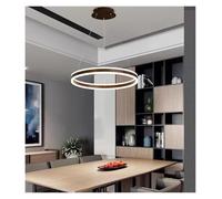 QHQQXN Ring LED Chandelier Dimmable Compatible with Tables Dining Living Room Bedroom Kitchen Island Pendant Lamp Indoor Lighting Fixture,LED Ceiling Lamp LWX