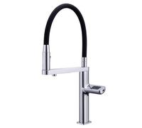 QHQQXN Rubinetto touchless per Cucina e Bagno con Filtro dell'Acqua, Miscelatore Estraibile con Display Digitale, Rubinetto con sensore di Movimento Girevole per comodità Moderna e Facile utilizzo