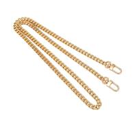 Qhw715 - Mini tracolla a catena in metallo da 100 cm, estendibile, per fai da te, con fibbie, larghezza 6 mm, colore oro, 1 confezione da 1 pezzo (oro, 100 cm)
