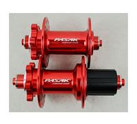 QHYRZE Mozzo Freno a Disco Bike Hub 24 28 32 Fori Sgancio Rapido Mozzi Bici for 8 9 10 11 12 velocità Anteriore E Posteriore Hub Set 9 * 100mm 9 * 135mm(Red 24H)