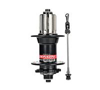 QHYRZE Mozzo per Bicicletta MTB 32 Fori Anteriore Posteriore Hubs Sgancio Rapido Lega di Alluminio Cuscinetto Sigillato Compatibile 8 9 10 11velocità(Black 32H,Rear hub)