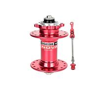 QHYRZE Mozzo per Bicicletta MTB 32 Fori Anteriore Posteriore Hubs Sgancio Rapido Lega di Alluminio Cuscinetto Sigillato Compatibile 8 9 10 11velocità(Red 32H,Front hub)
