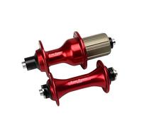 QHYRZE Strada Mozzo per Bicicletta Anteriore E Posteriore Hub Set Quick Release 8-11 velocità 20 24 Fori per 9x100mm 10x130mm Bicicletta Bici Strada(Rot)