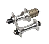 QHYRZE Strada Mozzo per Bicicletta Anteriore E Posteriore Hub Set Quick Release 8-11 velocità 20 24 Fori per 9x100mm 10x130mm Bicicletta Bici Strada(Silver)