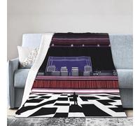 QHZLY A On Stage - Coperta in pile di flanella, 203 x 152 cm, leggera, morbida, calda, per letto, divano, campeggio, viaggi