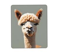 QHZLY Alpaca avatar Tappetino per mouse con bordo in gomma multi-dimensione, 21,1 x 26,2 cm, per ufficio, gioco, studio, scrivania, console portatile