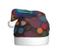 QHZLY Artistic Wonder - Cappello natalizio per adulti, in peluche, accessorio per feste ed eventi
