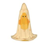 QHZLY Cartone animato pulcino con cappuccio mantello S Per Adolescenti Mantello Lungo Cosplay Masquerade Stage Costume Comic-Con Carnevale Gioco di ruolo