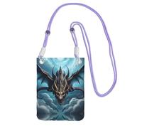 QHZLY Flying Dragon - Borsa a tracolla per cellulare, da donna, con tracolla regolabile, alla moda, comoda e alla moda, colore: nero, Viola, Taglia unica