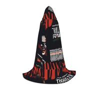 QHZLY FrightFest, mantello con cappuccio M per adolescenti, mantello lungo, per cosplay, travestimento, teatro, comic-con, carnevale, gioco di ruolo