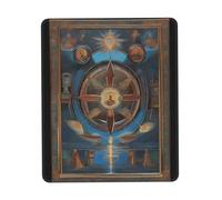 QHZLY Holy Visions - Tappetino per mouse con bordo in gomma, 25,4 x 30,5 cm, per ufficio, gioco, studio, scrivania e console portatile