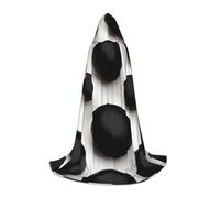 QHZLY Marmi di diverse dimensioni mantello con cappuccio S per adolescenti mantello lungo Cosplay costume da palco in maschera Comic-Con Carnevale gioco di ruolo