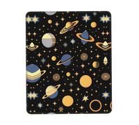 QHZLY Planet in the Dark - Tappetino per mouse con bordo in gomma, 25,4 x 30,5 cm, per ufficio, gioco, studio, scrivania, computer portatile