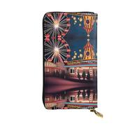 QHZLY Portafoglio in pelle lunga maledetto Carnival Clutch per unisex, elegante e funzionale, con scomparti per carte, tasche con cerniera