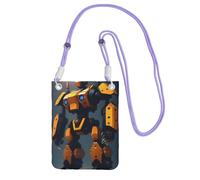QHZLY Robots at War - Borsa a tracolla per cellulare, da donna, con tracolla regolabile, alla moda, comoda e alla moda, Viola, Taglia unica
