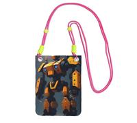 QHZLY Robots at War - Borsa a tracolla per cellulare, da donna, con tracolla regolabile, alla moda, comoda e alla moda, Fucsia, Taglia unica