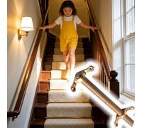 QHZYMX Asta per tappeto da scala Set Di Staffa Supporto Tappeto Antiscivolo Accessori In Ottone, Asta Scale Dorata Corridore Tappeti, hotel/museo Barre Decorative Anti-spostamento(10 pcs,35"/89cm)