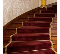 QHZYMX Asta per tappeto da scala Set Di Staffe Supporto Per Aste Per Corridori Per Tappeti Per Scale, Asta Tensione In Confezione Multipla, Barre Decorative Per Per Antispostamento(7 pcs,100cm(39"))