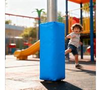 QHZYMX Cuscino Per Palo Di Basket Imbottitura Porta Basket H 120 Cm Palo Quadrato, Colonna Autoadesiva, Pali Esterni, Asta Di Supporto Per Garage Per Tutte Le Stagioni(Blue,H 120CM_10X10CM)