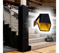 QHZYMX Cuscino Per Palo Di Basket Supporto Palo Quadrato Esterni H 105 135 165 Cm, Cuscinetti Palo Basket Resistenti Adatti, Cuscino Colonna Di Supporto Asta Garage Tutte(H 105cm Black,10x10cm)